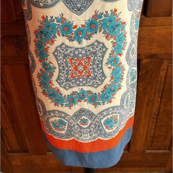 Anthropologie Meadow Rue Dress Women's Size Small 100% Silk Multi Colored Lined - Picture 4 of 10